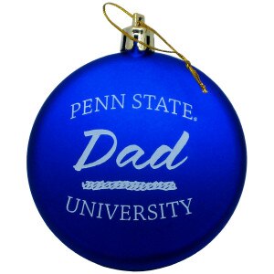 ornament blue disc with Penn State University Dad